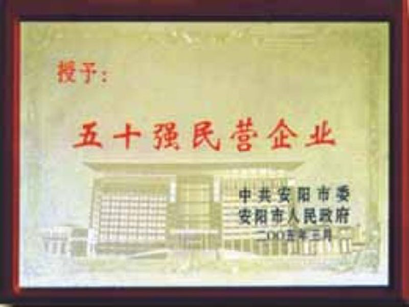 五十強(qiáng)民營(yíng)企業(yè)